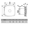 Vonios Ventiliatorius Vlano ENSO 100 (Paprasta Komplektacija) ⌀100 mm (1)